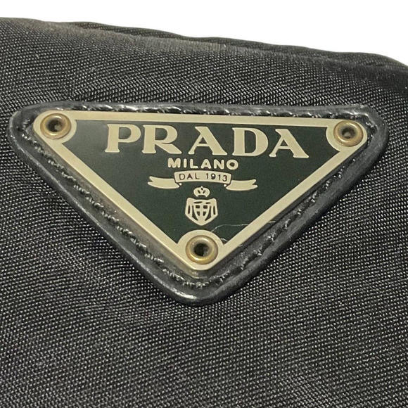 PRADA Vintage Vela Black Nylon Cosmetics Pouch Bag - Picture 7 of 9